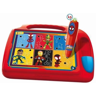 Clementoni - Spidey Travel Quiz - Educatief Spel - Met Interactieve Pen - Het Leerzame Schoencadeautje - 180 Educatieve Quizzen - 4-6 jaar