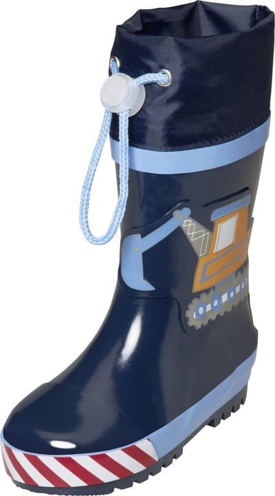 Playshoes - Regenlaarzen voor jongens - Bouwwerkplaats - Blauw - maat 20-21EU