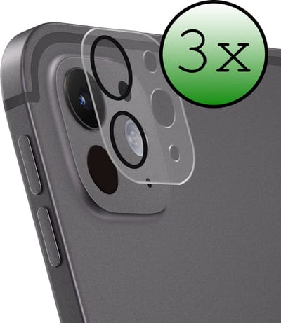 Camera Lens Protector - 3 Stuks Geschikt voor Apple iPad Pro (2024/2025) - 11 inch - Camera Screenprotector Beschermglas - Gehard Glas - Tempered Glass - Screen Protector
