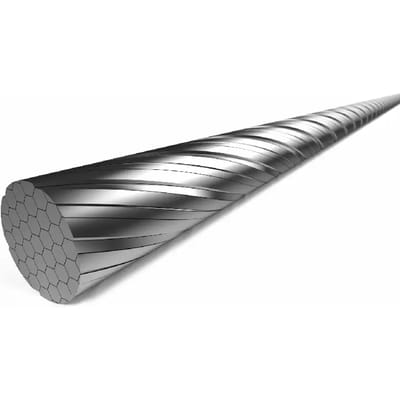 Transmissiekabel 4000 mm 7 x 7 strengen roestvrij staal slick ø1,1 mm kop ø4,5 x 4,5 Elvedes