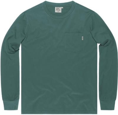 Vintage Industries Lon-gsleeve Grant Pocket T-shirt Lon-gsleeve Ocean Blue