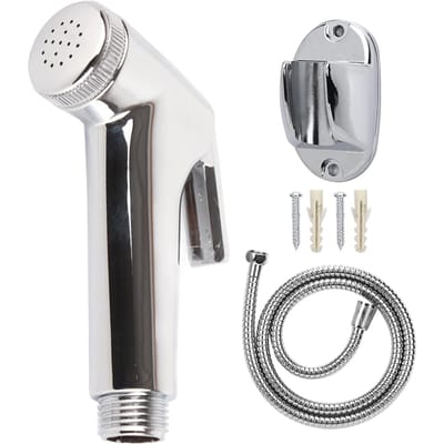 Ensemble 3 Pièces/Set Pulvérisateur Bidet Électroplaqué Tête de Pulvérisation Support Kit Tuyau Accessoires de Nettoyage de Salle de Bain