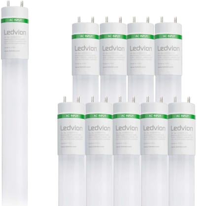 Ledvion - 10X LED TL Buis - 60CM - 6.3W - 4000K - 175lm/W