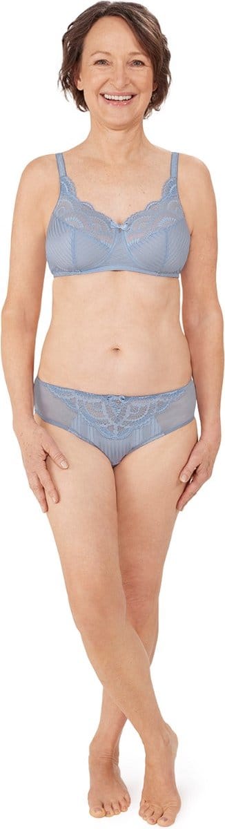 Amoena Karolina Voorgevormde Prothese Bh Karolina SBP C0604 C0604 - light blue/light sand - maat EU 80C / FR 95C