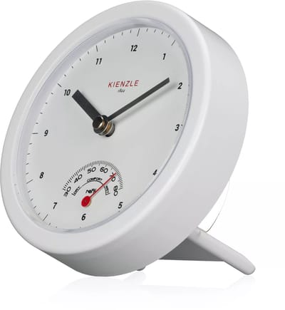 Kienzle Badkamerklok - 14cm - Wit - Zuignappen of op standaard
