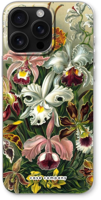 Case Company® - Hoesje geschikt voor iPhone 16 Pro Max hoesje - Haeckel Orchidae - Soft Cover Telefoonhoesje - Bescherming aan alle Kanten en Schermrand