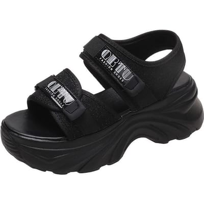 Trendy Platform Sandalen met Verstelbare Bandjes-Hoogteverhogend, Veelzijdige Stijl voor Elke Zomerse Gelegenheid 37