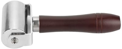 Dailygoods- Lijmroller Hoogwaardig Koolstofstaal - Lijmroller Dubbelzijdig - Antislip Houten Handvat - Slijtvast - Comfortabel - 60 Mm Lengte - Lijmkwast