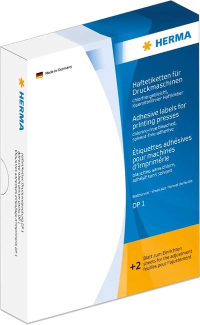 HERMA Haftetiketten für Druckmaschinen DP1 Ø 13 mm rund blau Papier matt 10000 St. (2723)
