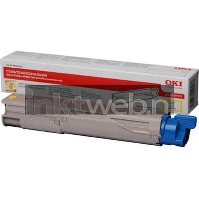 Oki C3300/C3400/C3450/C3600 Toner HC geel (Origineel Hoge Capaciteit)