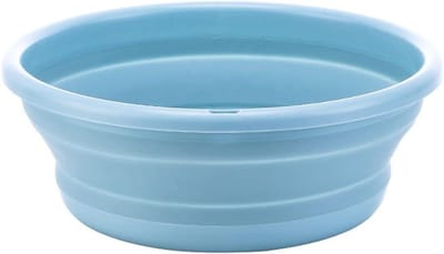 Opvouwbare Afwasbak - Draagbare Kom - Kamperen en Reizen - Ruimtebesparend Ontwerp - XL Formaat - Blauw