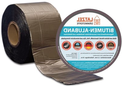 Bitumen Aluminium Tape - Dichtingstape Afdichting - Dakbedekking Repareren - Zelfklevend Vanaf 10°C - 250 mm x 10 Meter - Loodkleur