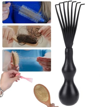 Actie4you® Haarborstel Ontpluizer - Borstel Schoonmaken - Anti Klit - Haar Verwijderen - Verwijderraar - Kam – Zwart