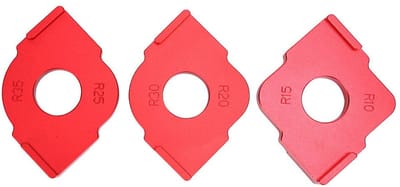 Dailygoods - Aluminium Freessjabloon voor Houtbewerking met Diverse Radiushoeken