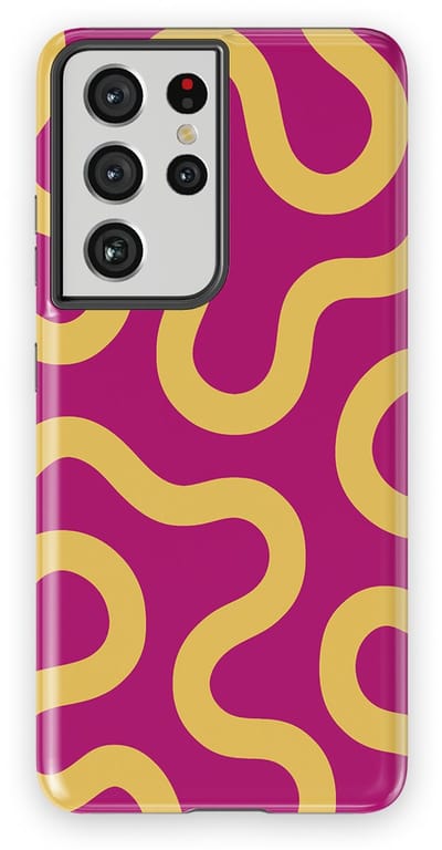 DripCase Motion Flow Tough Hoesje Samsung Galaxy S21 Ultra | Backcover met Mag | Trendy Design | Valbescherming | Candy Current