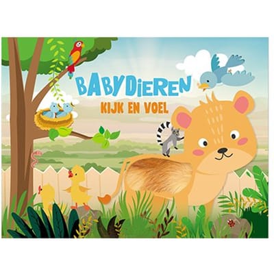 Babydieren - kijk en voel Kartonboekjes