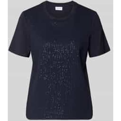 Comma T-shirts Marine Maat: 36 | Tops Outlet | Dames | Blauw