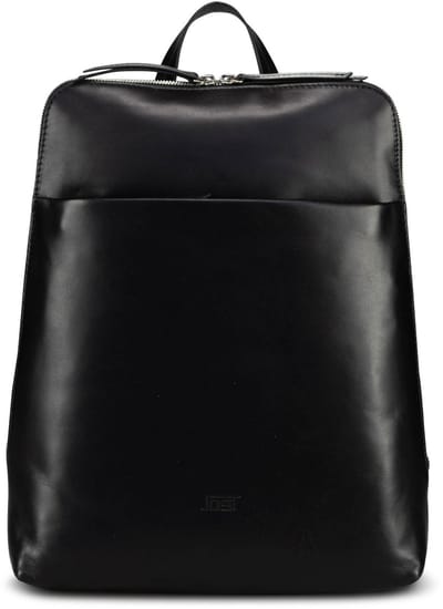 JOST Leren vrijetijdsrugzak rugzak Arva Backpack Black zwart
