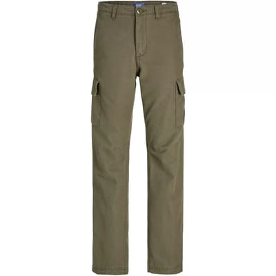 JACK&JONES JUNIOR JPSTKANE JJBARKLEY CARGO PANT NOOS JNR Jongens Broek - Olive Night