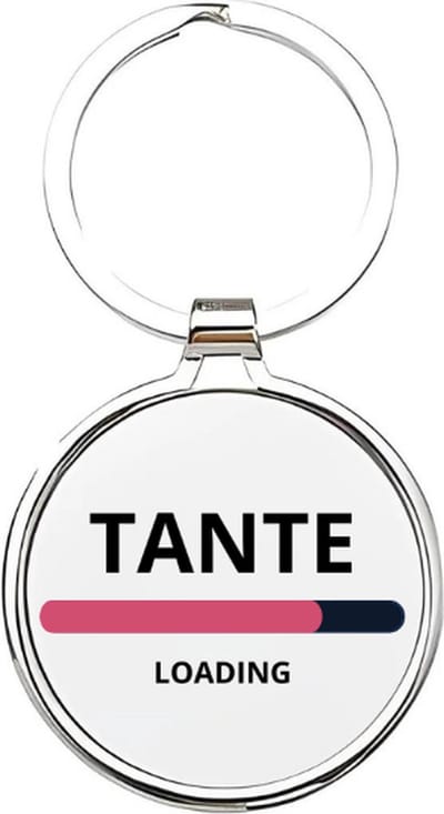 Akyol - tante's Sleutelhanger - Tante - de leukste tante - tante sleutelhanger - sleutelhanger - sleutelhanger voor tantes - familie sleutelhanger - verjaardagscadeautje - cadeau voor de liefste tante - aunt - geboorte cadeau - 4 x 7,5 CM