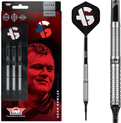 Bull's Adam Gawlas 90% Tungsten Edition 2 - 20 gram - Softtip Dartpijlen