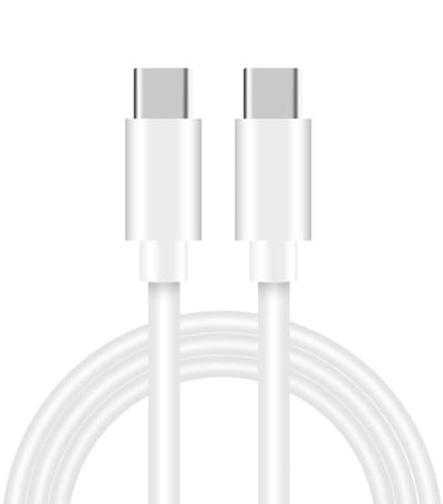 AFERIY - USB-C naar USB-C Kabel - 60W Snelladen - 1 Meter Type-C - Wit
