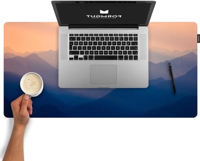 Laptop Underlay Bureaumat (80x40 cm Mountains2) - Muismat XXL voor gaming kantoor - thuiskantoor