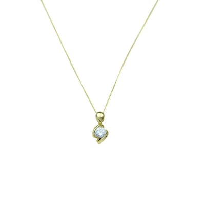 Mini Diamond Necklace Gold 14K