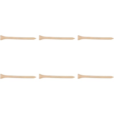 50 pièces de Tees de Golf Professionnels Solides Remplacement Bois Tees de Golf pour Accessoires de Golf 83mm 3.27in