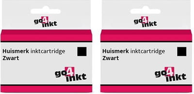 2st. Go4inkt compatible met Epson T0711 bk inkt cartridges zwart