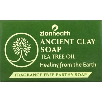 Oude Klei Natuurlijke Zeep met Tea Tree Olie, Ongeparfumeerd, 6 oz (170 G) green