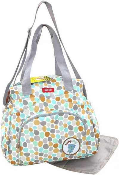 Ruime Luiertas Set met Aankleedkussen in Beige