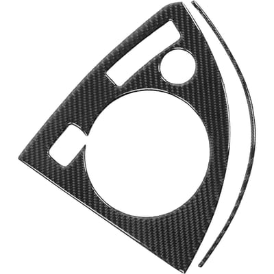 2 Stuks Versnellingspaneel Cover Sticker Schakelbak Koolstofvezel Sierlijst Geschikt voor Prius 2012?2015 LHD black