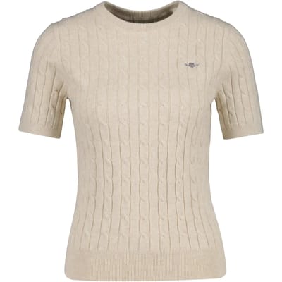 Korte mouwen stretch trui dames Gant
