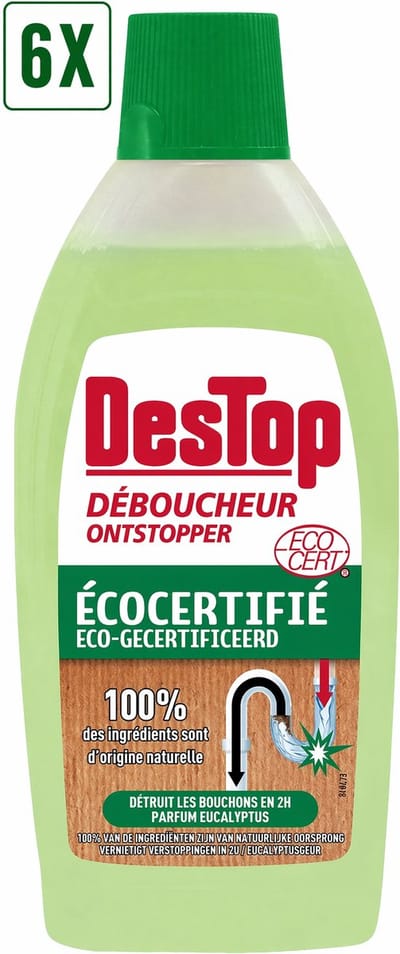 6 x Destop Biologische Onstopper - 500ml