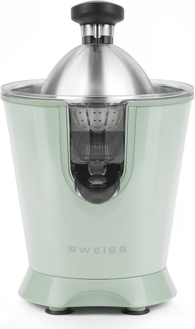Elektrische Citruspers - Krachtige Sapcentrifuge - Verse Sappen Maken - Druppelvrije Schenktuit - 160 Watt Vermogen - Groen