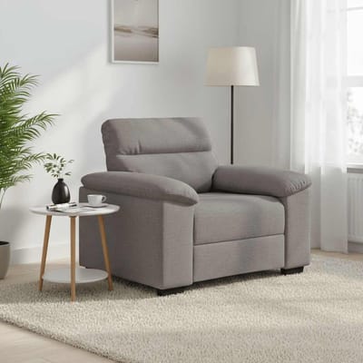 vidaXL Sofastoel Taupe 100x81x84 cm Stof
