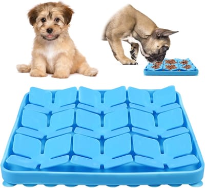 Famanu – Siliconen snuffelmat voor honden - slow feeder hondenbakken - hondensnuffelmat likmat - siliconen interactieve hondenmat voor reuktraining langzaam eten