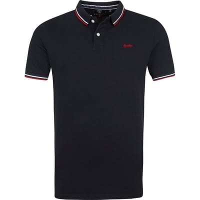 Superdry Maat L - Classic Polo Pique Navy - Modern-fit - Heren Poloshirt