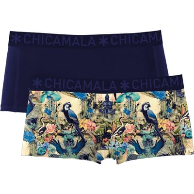 Chicamala – Boxershort Meisjes – 2 Pack – Normale Lengte – Onderbroek Meisjes – Kinderkleding – Meisjes Ondergoed – 95% Katoen – Meisjeskleding