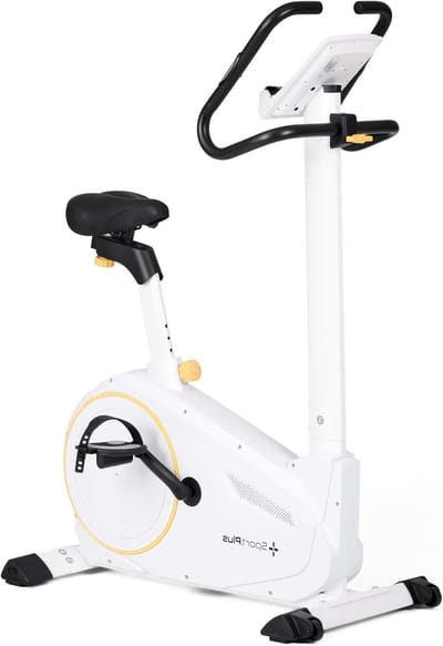 Hometrainer - Fiets voor thuis Trainingsfiets - Indoor oefeningen - 24 weerstandsniveaus - 150 kg belastbaar - Sneeuw/zon
