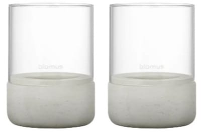 Blomus - Calma - Windlicht - Grijs Beige - Set van 2