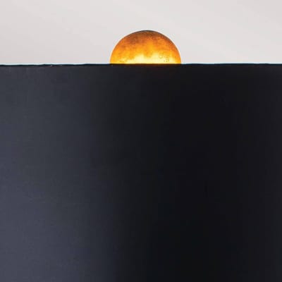 Flambeau LED Tafellamp Camilia | 1X E27 Max 60W | Antique Gold and Black