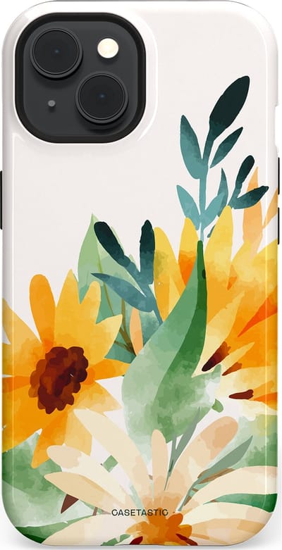 Casetastic Hoesje Geschikt voor Apple iPhone 15 Magsafe - Stijlvolle Beschermende Duo-layer Case - Zomergloed