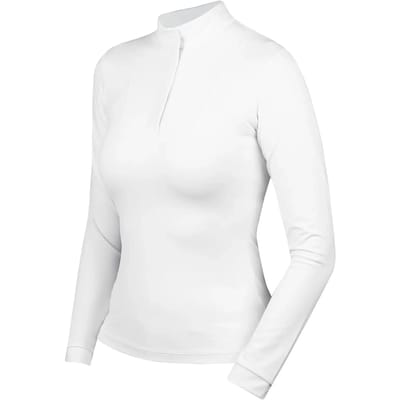 Meisjes wedstrijdpoloshirt met lange mouwen EQPRO Taylor