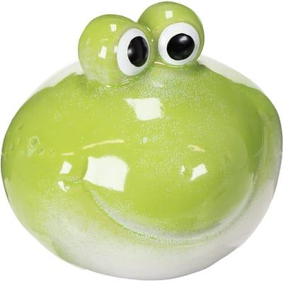Decoratief kikkerfiguurtje, schattig keramisch beeldje voor de woonkam