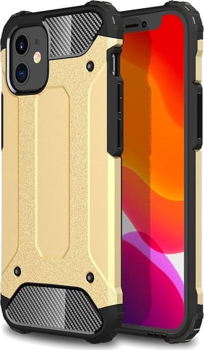 Extra Beschermend Armor Hoesje geschikt voor iPhone 13 Mini - Schokbestendig beschermhoesje geschikt voor iPhone 13 Mini 5.4 - Stootvast met TPU en Polycarbonaat - Backcover case met hard back geschikt voor Apple iPhone 13 Mini (5.4 inch)