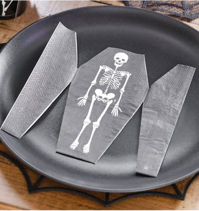 Ginger Ray - Servetten Halloween kist (16 stuks) - Halloween servetten - Halloween decoratie - servies - napkins - Servetten tafel