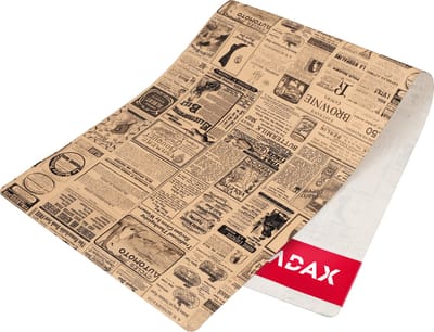 KADAX Tafelloper van vilt, robuuste vilten loper, tafelband, onderhoudsvriendelijke loper voor keukentafel, woonkamer, eetkamer, tafeldecoratie, tafeldecoratie, tafelkleed, vilten tafelloper (krant)