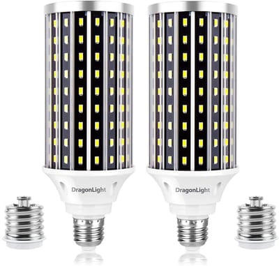 Superheldere 50W LED-lamp, vervangt 350W gloeilamp, 5000 lumen, E27/E40, voor binnen- en buitenverlichting
